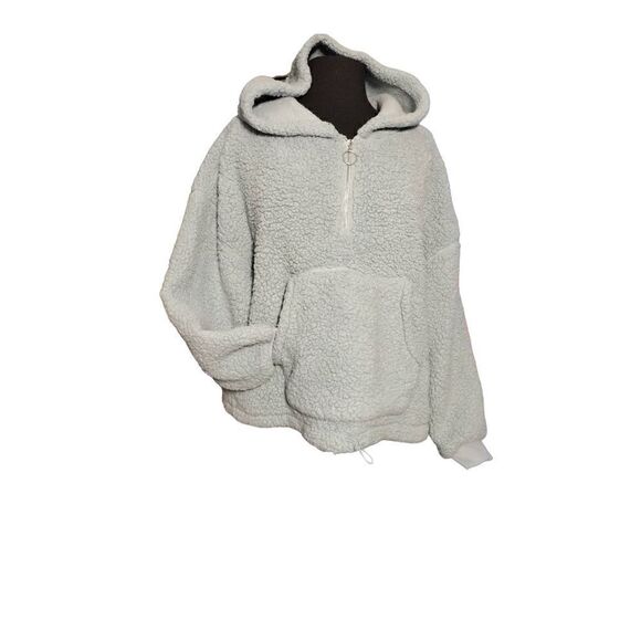 LOVE TREE Womens Fleece Pullover Jacket Coat Hoodie Pockets Size L Large - Picture 1 of 4
